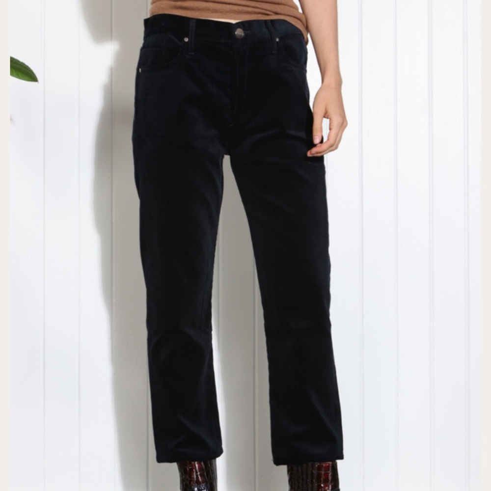 GOLDSIGN LOW SLUNG JEAN - DARKEST Navy - Picture 2 of 6